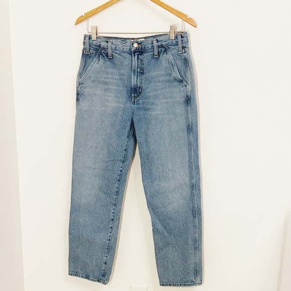 AGOLDE Jeans High Rise Straight Regenerative Cotton Cooper Trouser Size 28 EUC - Picture 2 of 6